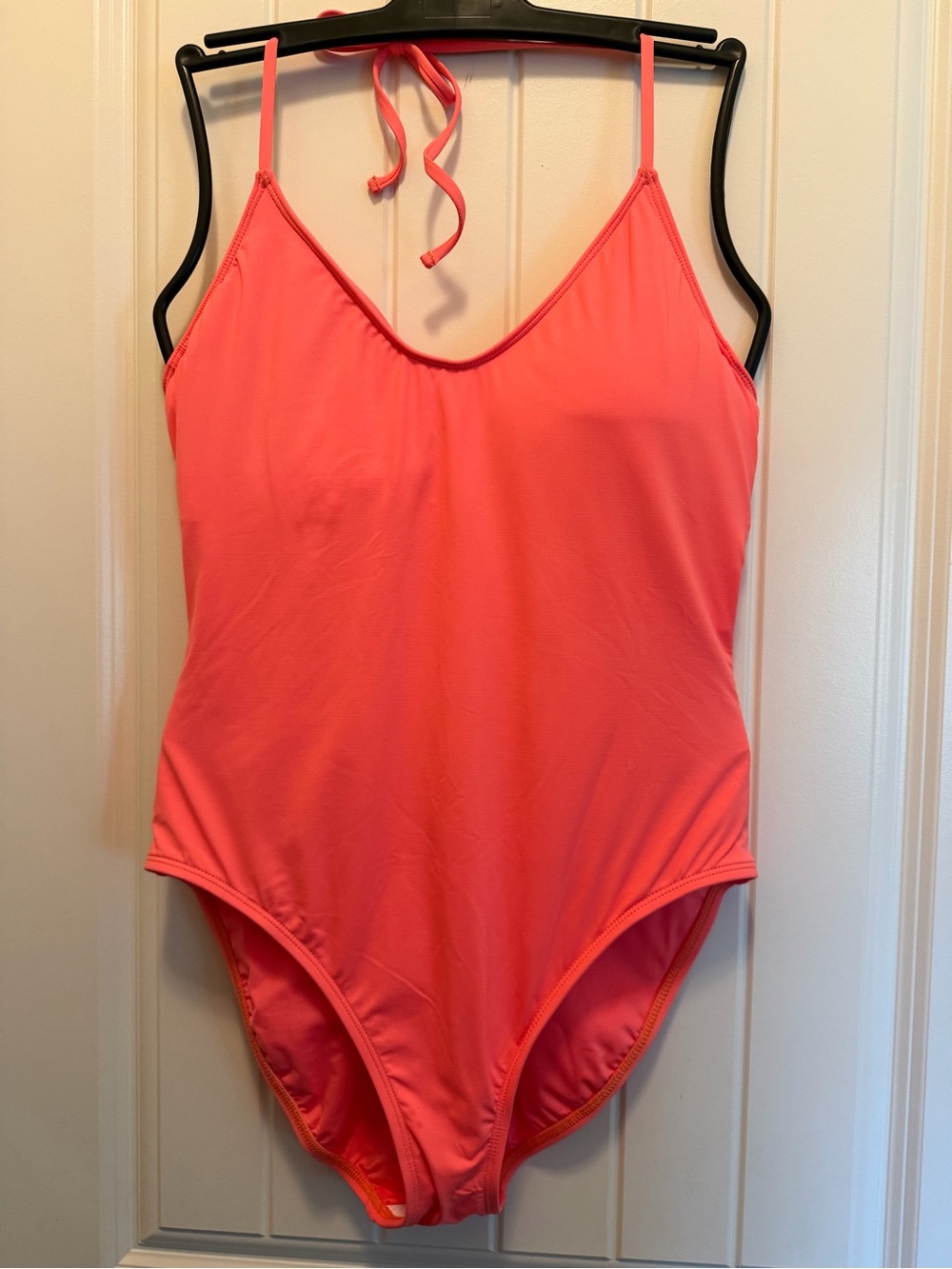 Solid Coral Pink One-Piece Swimsuit NEVER WORN